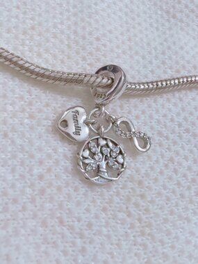 Family Tree of Life Charm Meaningful Infinity Love & Family Charm For Bracelet